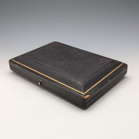 1911 年英國古董 6 純銀茶匙和糖鉗套裝,裝在 Case Walker&Hall 中